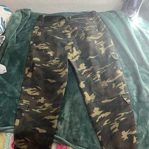 Camo jeans wore once